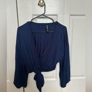 Womens top navy blue size xxsmall